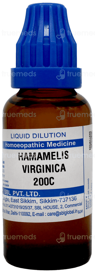 Sbl Hamamelis Virginica 200C Dilution 30Ml